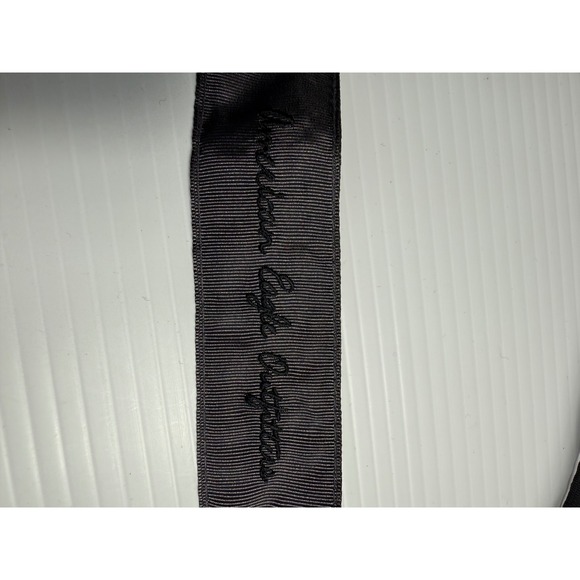 American Eagle Outfitters Black gray Ribbon Belt Rhinestone‎ Buckle Casual - Picture 2 of 6